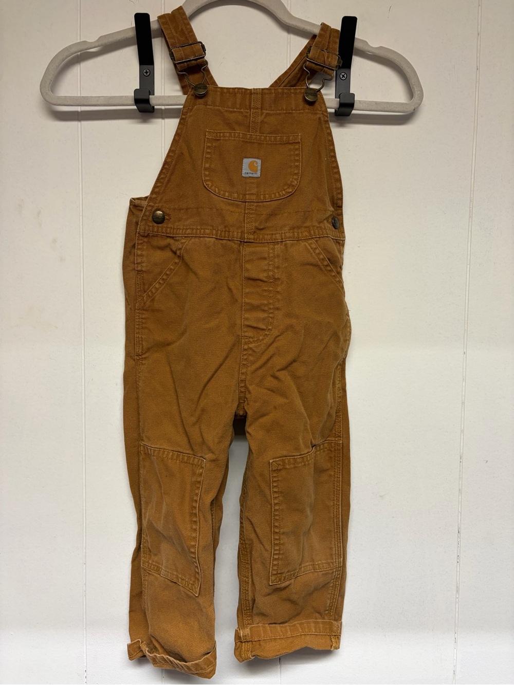 Carhartt Kids’ Bib Overalls – Size 3T – Carhartt Brown